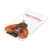 Magnet Flexible Aimant d'anniversaire orangoutan mignon (Côté Gauche)