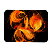 Magnet Flexible Aimant d'art Abstrait Fireball (Horizontal)
