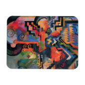 Magnet Flexible Aimant d'art "Composition colorée" (Horizontal)