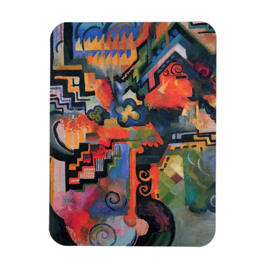 Magnet Flexible Aimant d'art "Composition colorée" (Vertical)