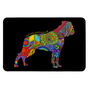 Magnet Flexible Aimant d'art de bruit d'amour de paix et "de