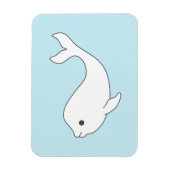 Magnet Flexible Aimant de baleine béluga (Vertical)