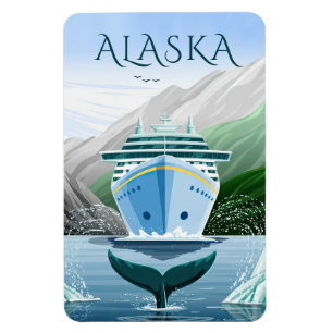 Magnet Flexible Aimant de cabine de bateau de croisière en Alaska