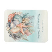 Magnet Flexible Aimant de cabine de croisière Ocean Seashells (Horizontal)