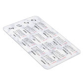 Magnet Flexible Aimant de calendrier marbré personnalisé 2022 (Côté Droit)