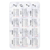 Magnet Flexible Aimant de calendrier marbré personnalisé 2022 (Vertical)