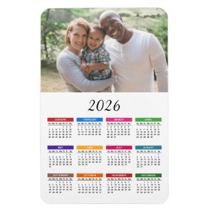 Magnet Flexible Aimant de calendrier photo personnalisé et coloré 