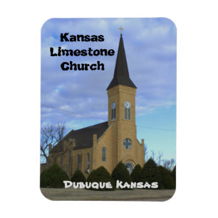 Magnet Flexible Aimant de carré d'église de chaux du Kansas