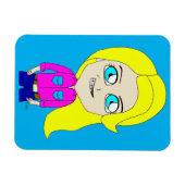 Magnet Flexible aimant de chibi (Horizontal)