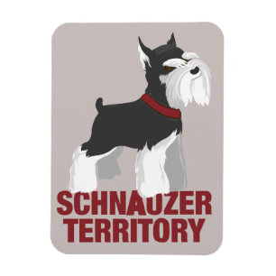 Magnet Flexible Aimant de chien de Schnauzer miniature