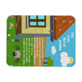 Magnet Flexible Aimant de comptine Itsy Bitsy Spider (Horizontal)