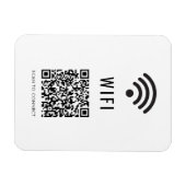 Magnet Flexible Aimant de connexion WiFi avec conception de code Q (Horizontal)