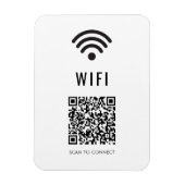 Magnet Flexible Aimant de connexion WiFi avec conception de code Q (Vertical)