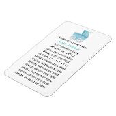 Magnet Flexible Aimant de contact d'urgence : transport bleu bébé (Côté Gauche)