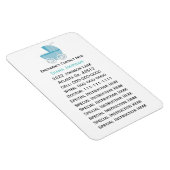 Magnet Flexible Aimant de contact d'urgence : transport bleu bébé (Côté Droit)