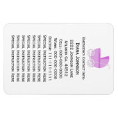 Magnet Flexible Aimant de contact d'urgence : Transport de bébé ro (Horizontal)