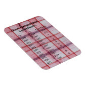 Magnet Flexible Aimant de conversion de température de cuisine (Côté Droit)