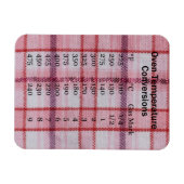 Magnet Flexible Aimant de conversion de température de cuisine (Horizontal)