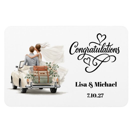 Magnet Flexible Aimant de couple de mariage (Horizontal)