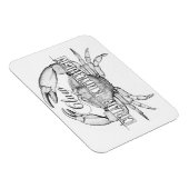 Magnet Flexible Aimant de crabe de mer (Côté Droit)