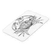 Magnet Flexible Aimant de crabe de mer (Côté Gauche)