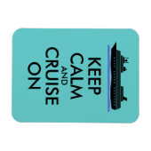 Magnet Flexible Aimant de croisière Conserver le calme et la crois (Horizontal)