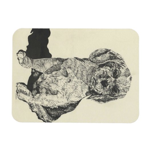 Magnet Flexible Aimant de cuisine, Cocker Spaniel (Horizontal)