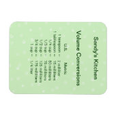 Magnet Flexible Aimant de Cuisine de conversion de volume vert (Horizontal)