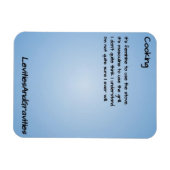 Magnet Flexible Aimant de cuisine poème - Cuisine (Horizontal)