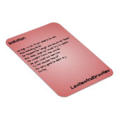 Magnet Flexible Aimant de cuisine poème - Imitation (Côté Droit)