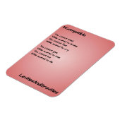 Magnet Flexible Aimant de cuisine poétique - Incompatible (Côté Gauche)