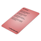 Magnet Flexible Aimant de cuisine poétique - Le moment (Côté Gauche)