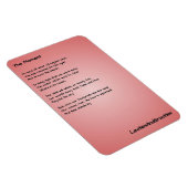 Magnet Flexible Aimant de cuisine poétique - Le moment (Côté Droit)