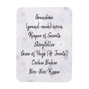 Magnet Flexible Aimant de définition de grand-maman