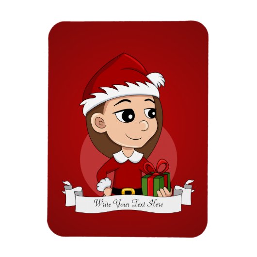 Magnet Flexible Aimant de dessin animé de Noël (Vertical)