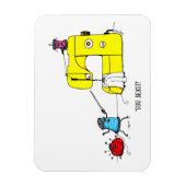 Magnet Flexible Aimant de dessin de machine à coudre (Vertical)