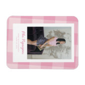 Magnet Flexible Aimant de Faire-part de graduation rose (Horizontal)