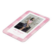 Magnet Flexible Aimant de Faire-part de graduation rose (Côté Gauche)