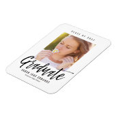 Magnet Flexible Aimant de Faire-part d'obtention du diplôme fièrem (Côté Gauche)