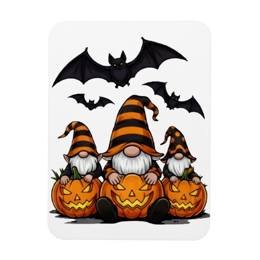 Magnet Flexible Aimant de gnome d'Halloween (Vertical)
