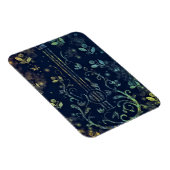 Magnet Flexible Aimant de guitare aux fleurs (Côté Droit)