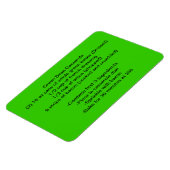 Magnet Flexible Aimant de haricot vert (Côté Gauche)