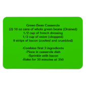 Magnet Flexible Aimant de haricot vert (Horizontal)