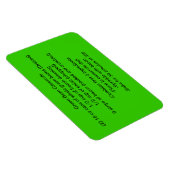 Magnet Flexible Aimant de haricot vert (Côté Droit)