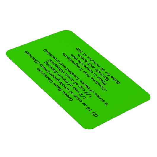 Magnet Flexible Aimant de haricot vert (Côté Droit)