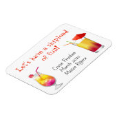 Magnet Flexible Aimant de la porte de croisière Boissons Cocktails (Côté Gauche)