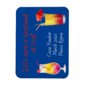 Magnet Flexible Aimant de la porte de croisière Boissons Cocktails (Vertical)