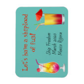 Magnet Flexible Aimant de la porte de croisière Boissons Cocktails (Vertical)