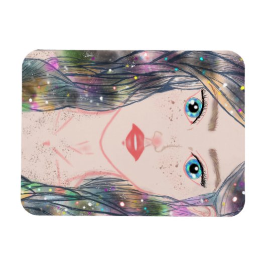 Magnet Flexible Aimant de la princesse cosmique (Horizontal)