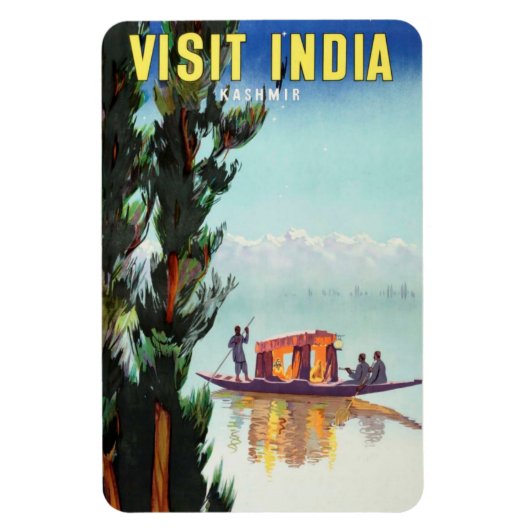 Magnet Flexible Aimant de l'affiche de voyage en Inde (Vertical)
